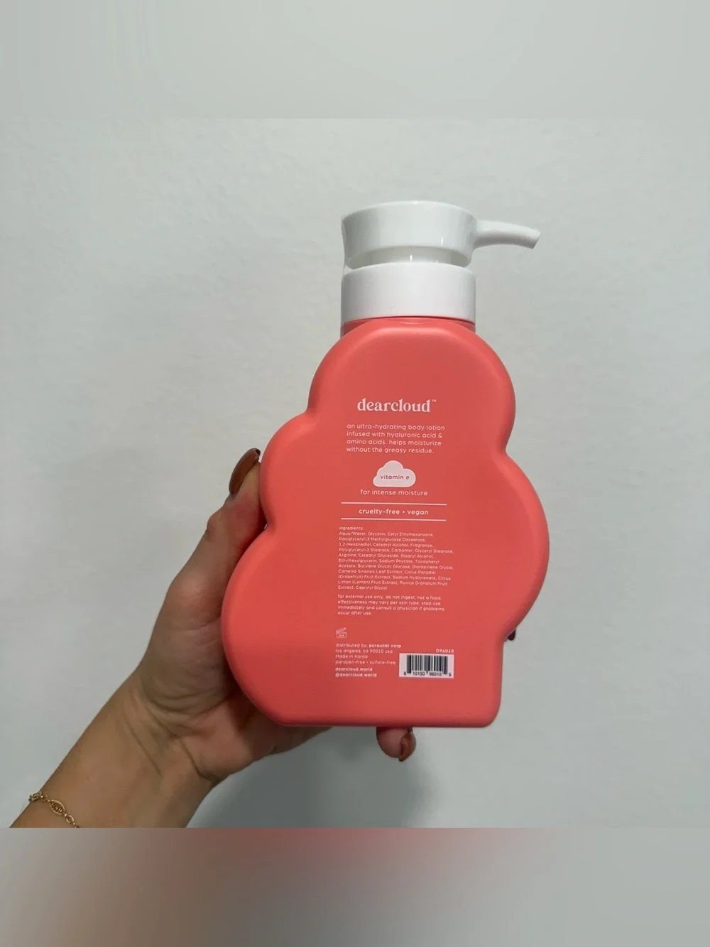 dearcloud daily repair body cream in pomegranate white tea 16 fl oz